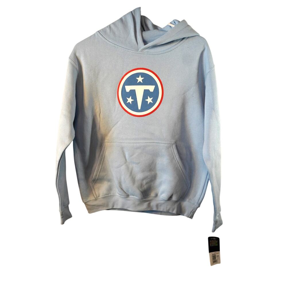 Tennessee Titans Kids Youth Hoodie NFL Team Apparel Light Blue NWT XL 18/20